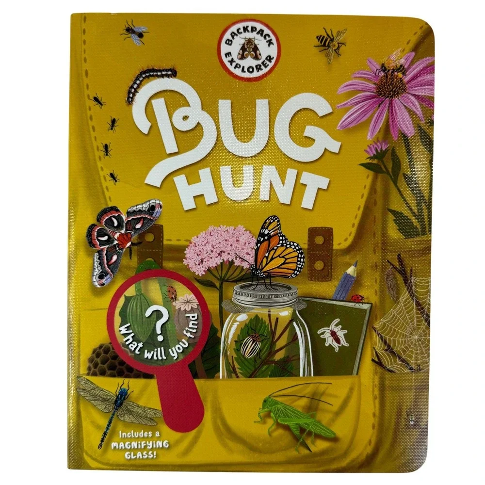 MindWare Dig It Up! Kids Explorer Vest Hat and Bug Hunt Book Adventure Set Tan